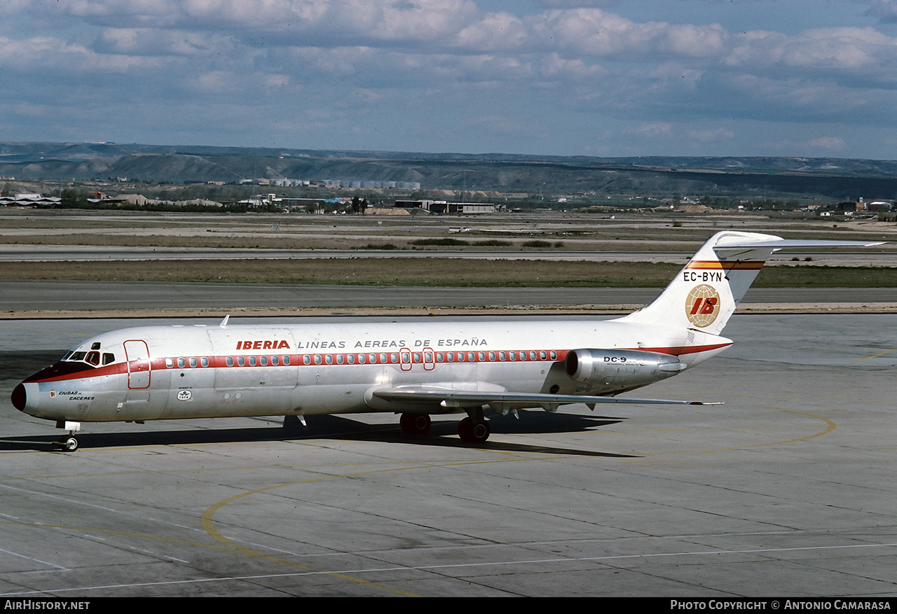 Aircraft Photo of EC-BYN | McDonnell Douglas DC-9-33RC | Iberia | AirHistory.net #778240