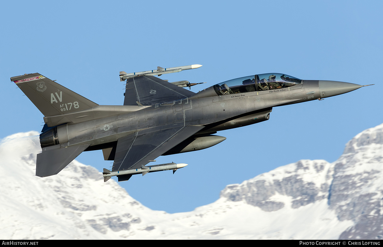 Aircraft Photo of 89-2178 / AF89-178 | General Dynamics F-16DM Fighting Falcon | USA - Air Force | AirHistory.net #778287