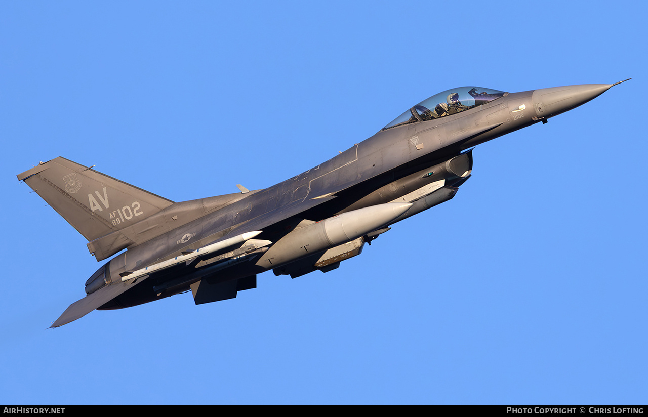 Aircraft Photo of 89-2102 / AF89-102 | General Dynamics F-16CM Fighting Falcon | USA - Air Force | AirHistory.net #778298