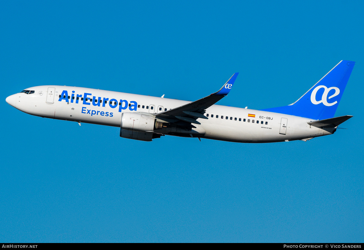 Aircraft Photo of EC-OBJ | Boeing 737-8GJ | Air Europa Express | AirHistory.net #778334