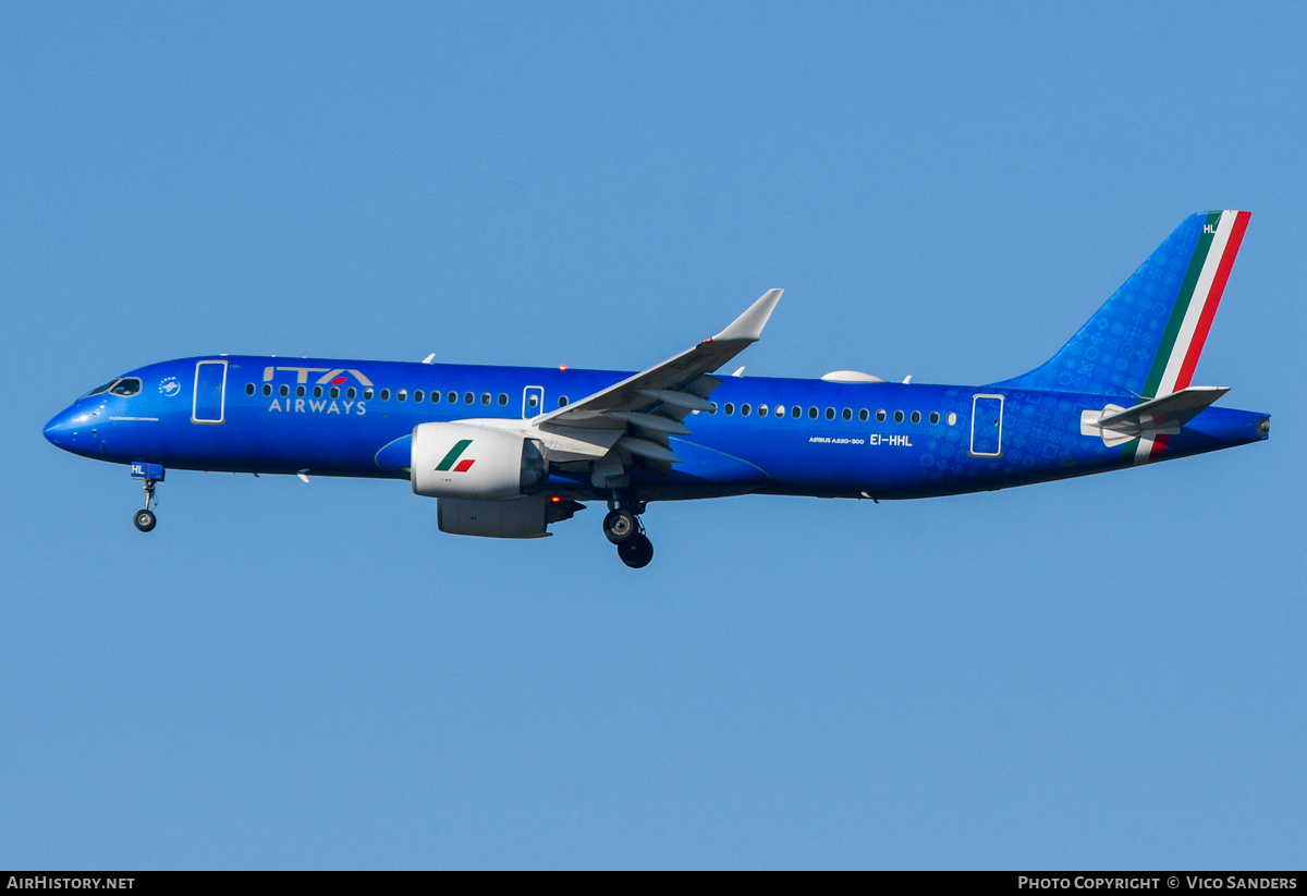 Aircraft Photo of EI-HHL | Airbus A220-371 (BD-500-1A11) | ITA Airways | AirHistory.net #778345