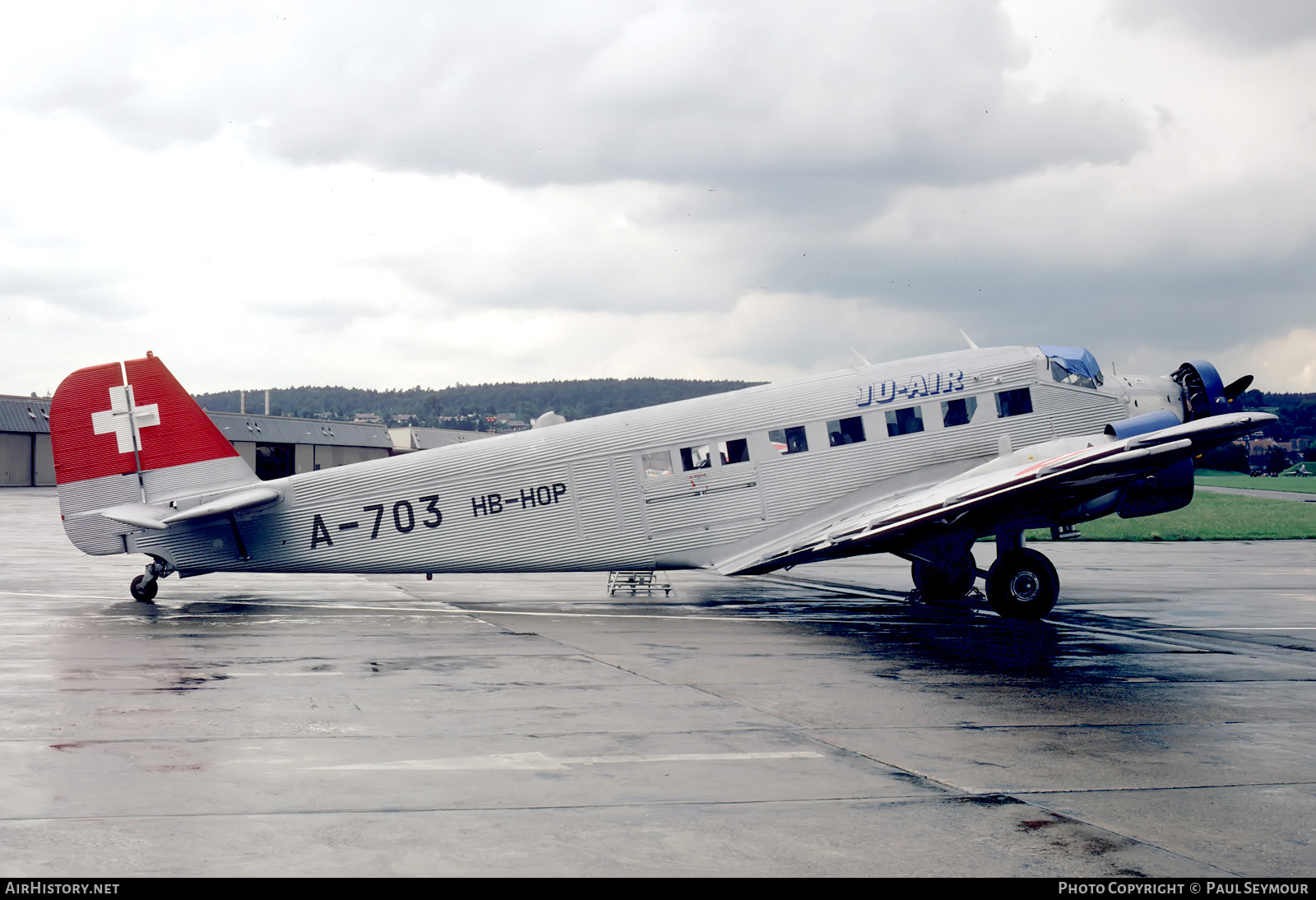 Aircraft Photo of HB-HOP / A-703 | Junkers Ju 52/3m g4e | Ju-Air | Switzerland - Air Force | AirHistory.net #778370