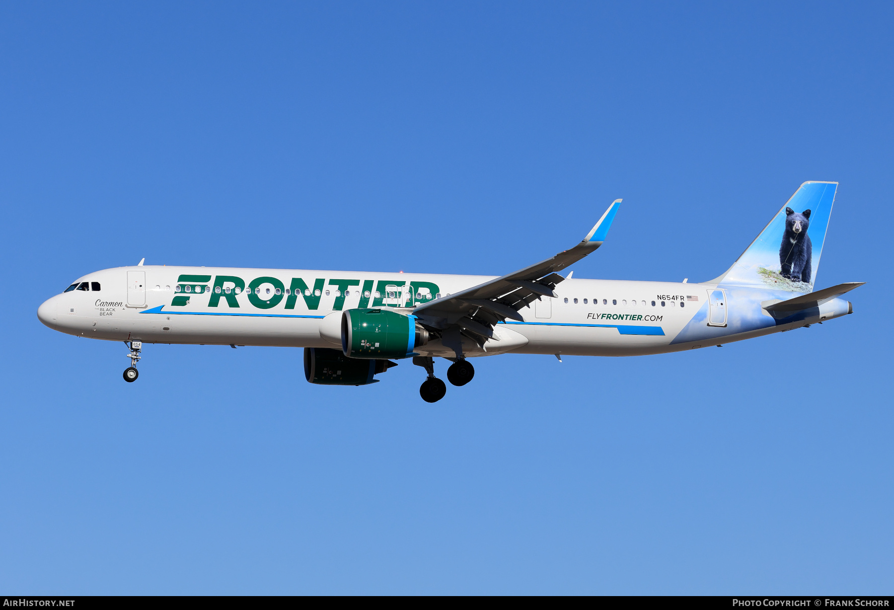 Aircraft Photo of N654FR | Airbus A321-271NX | Frontier Airlines | AirHistory.net #778441