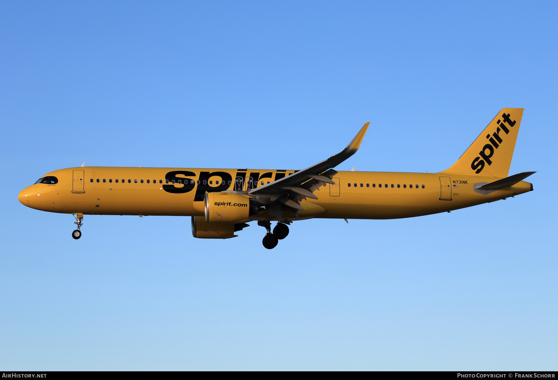 Aircraft Photo of N731NK | Airbus A321-271NX | Spirit Airlines | AirHistory.net #778515