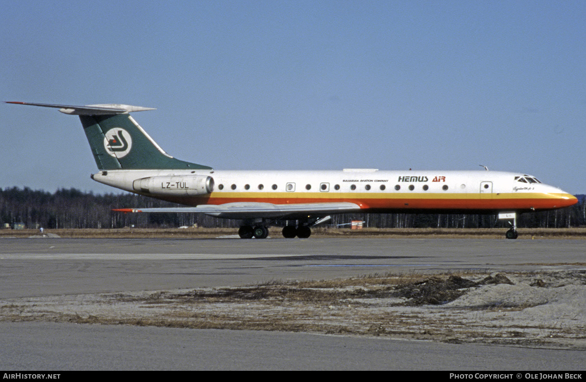 Aircraft Photo of LZ-TUL | Tupolev Tu-134A | Hemus Air | AirHistory.net #778561