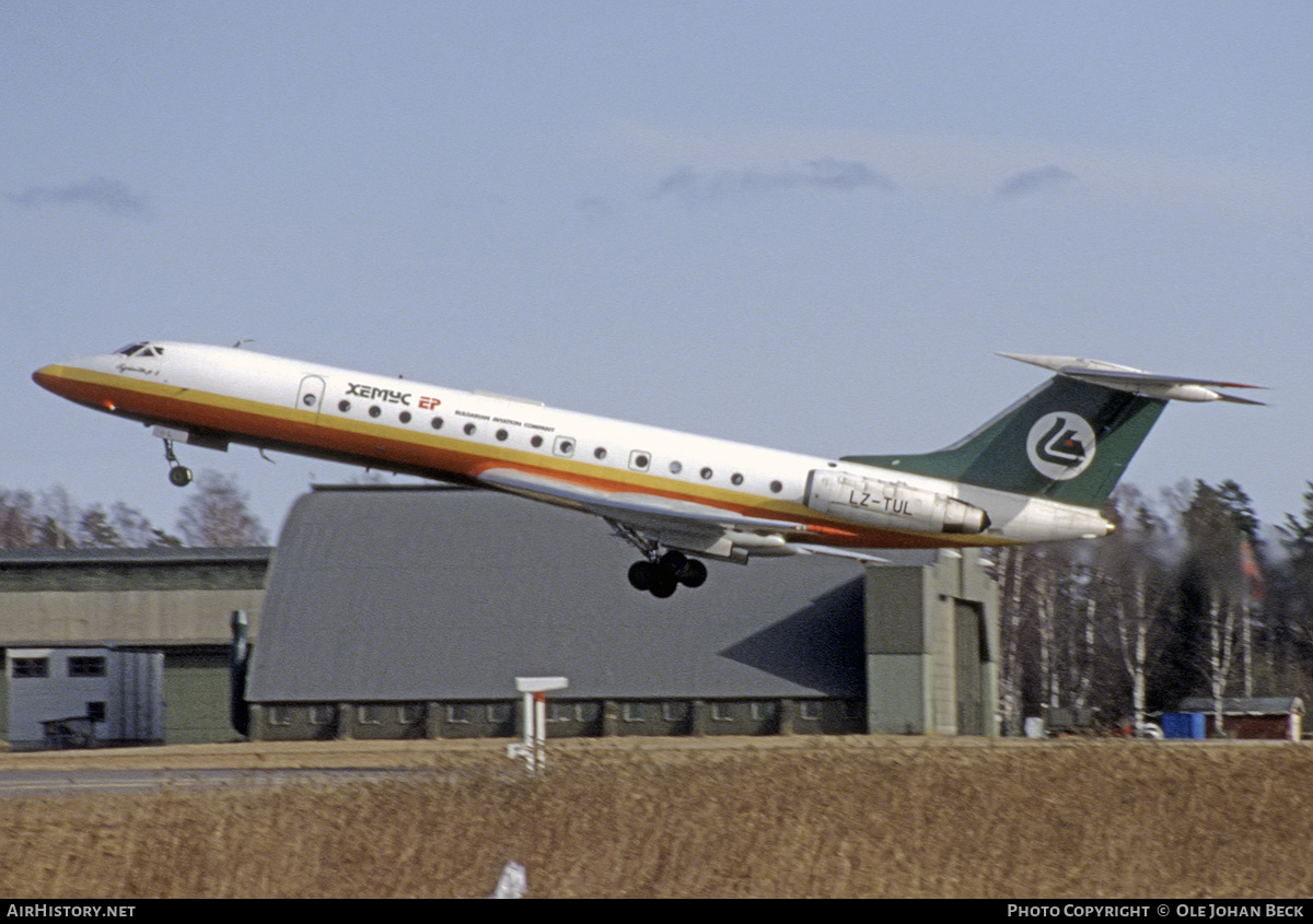 Aircraft Photo of LZ-TUL | Tupolev Tu-134A | Hemus Air | AirHistory.net #778562