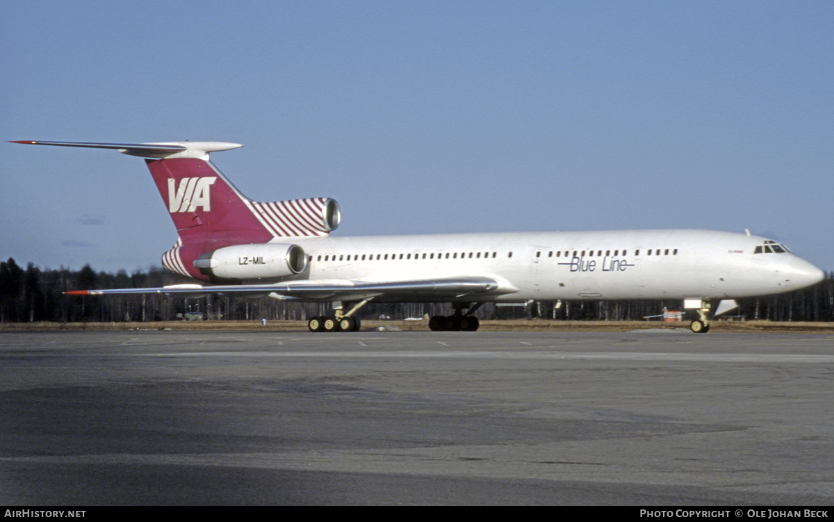 Aircraft Photo of LZ-MIL | Tupolev Tu-154M | Blue Line Aviation | AirHistory.net #778567