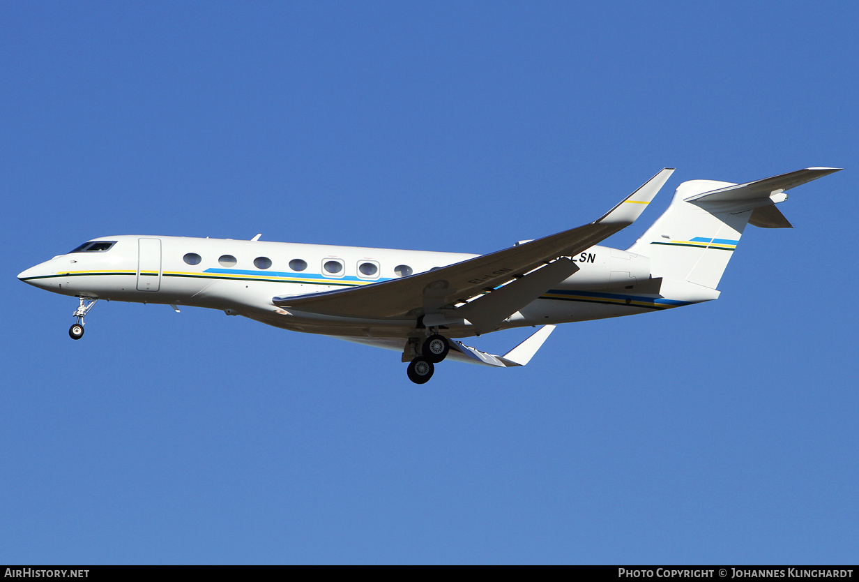 Aircraft Photo of EI-LSN | Gulfstream Aerospace G650 (G-VI) | AirHistory.net #778590