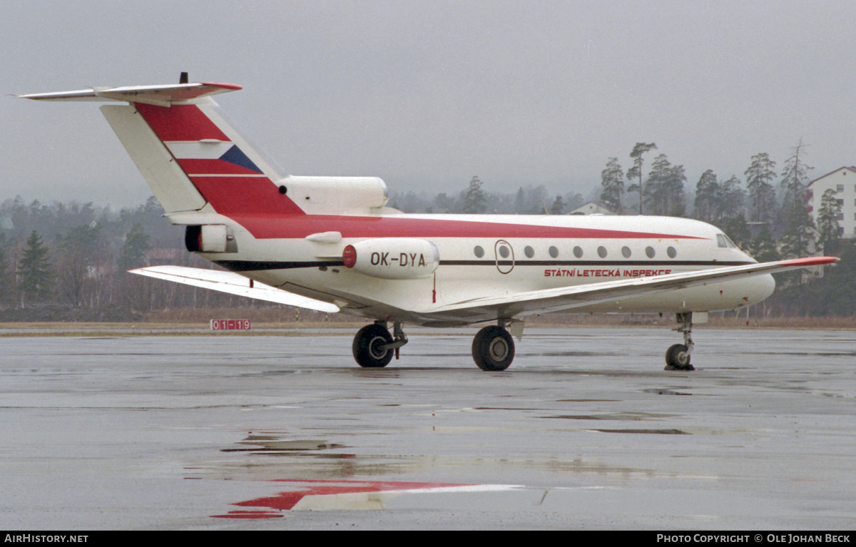 Aircraft Photo of OK-DYA | Yakovlev Yak-40 | Státní Letecká Inspekce | AirHistory.net #778594