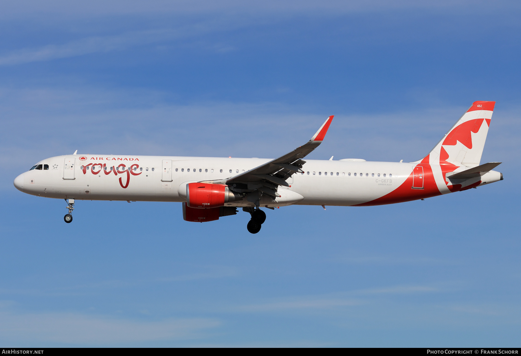Aircraft Photo of C-GKFB | Airbus A321-211 | Air Canada Rouge | AirHistory.net #778665