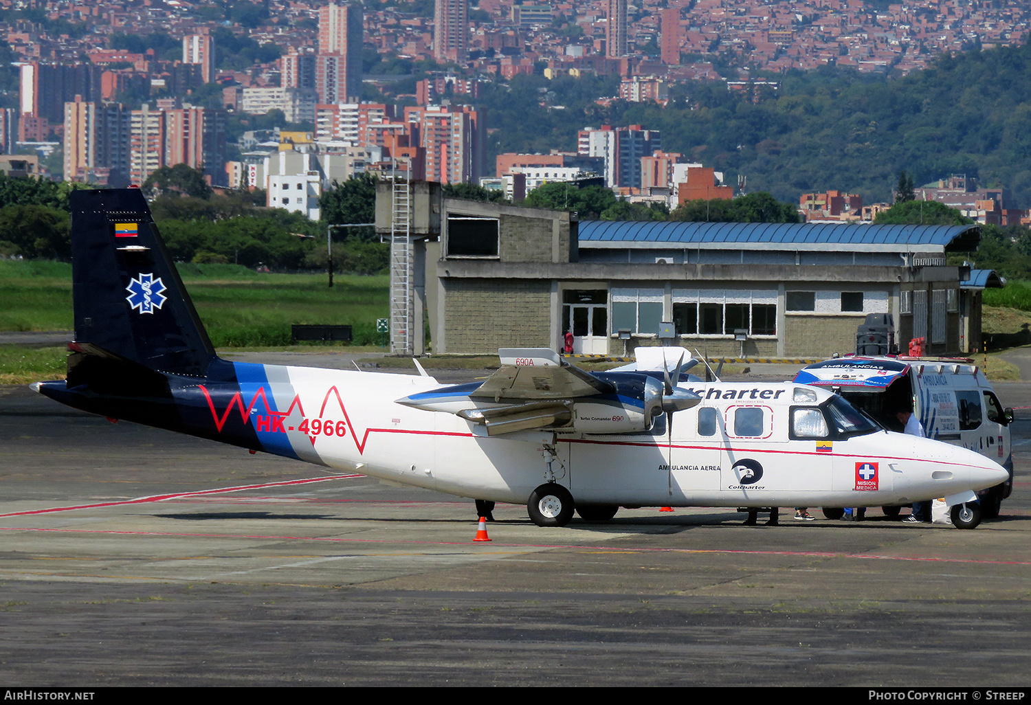 Aircraft Photo of HK-4966 | Rockwell 690A Turbo Commander | Colcharter | AirHistory.net #778669