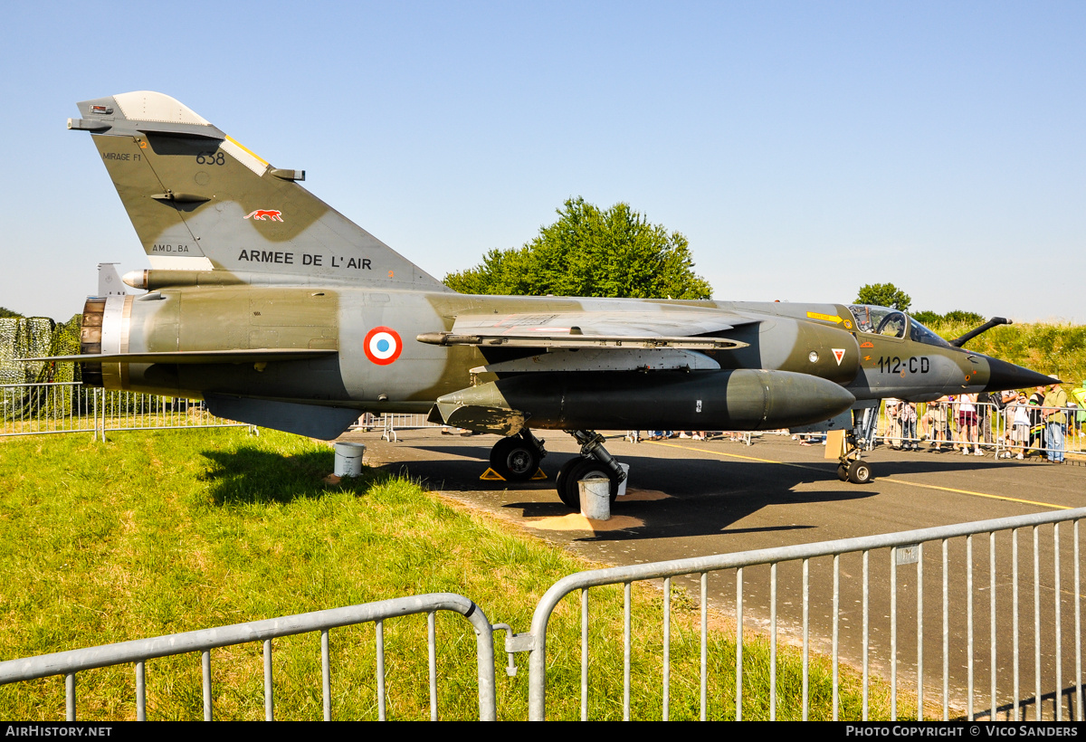 Aircraft Photo of 638 | Dassault Mirage F1CR | France - Air Force | AirHistory.net #778736