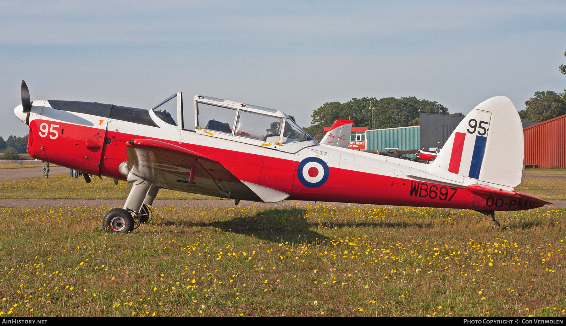 Aircraft Photo of OO-PMS / WB697 | De Havilland DHC-1 Chipmunk T10 | UK - Air Force | AirHistory.net #778742
