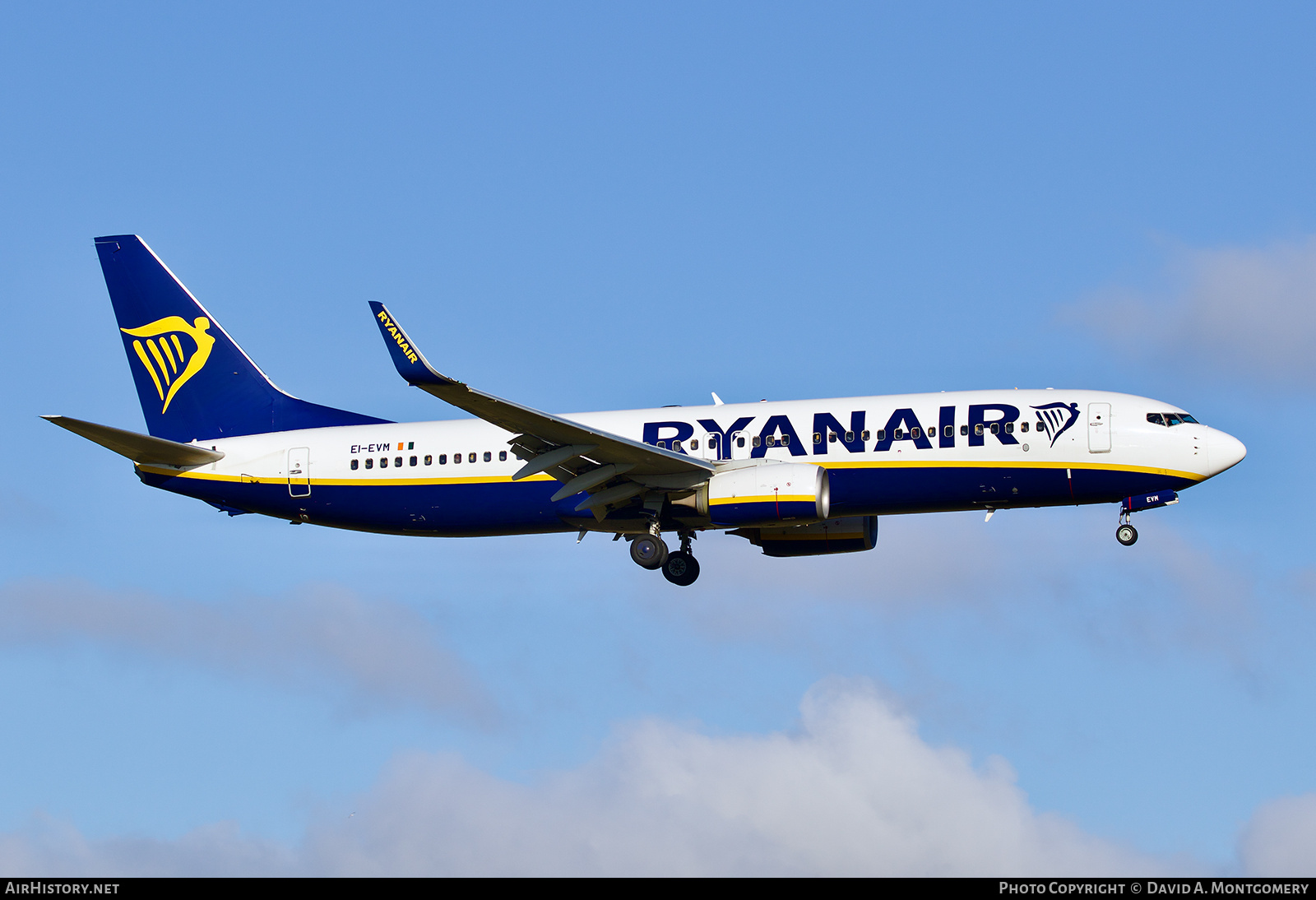 Aircraft Photo of EI-EVM | Boeing 737-8AS | Ryanair | AirHistory.net #778888