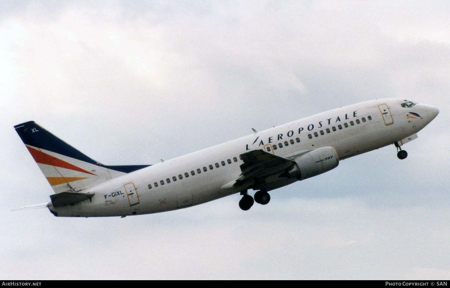 Aircraft Photo of F-GIXL | Boeing 737-348(QC) | L'Aeropostale | AirHistory.net #778951