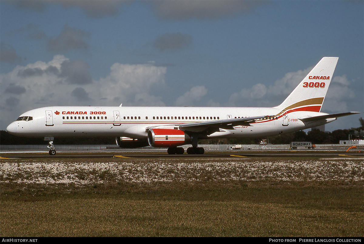 Aircraft Photo of C-FOOB | Boeing 757-28A | Canada 3000 | AirHistory.net #779001