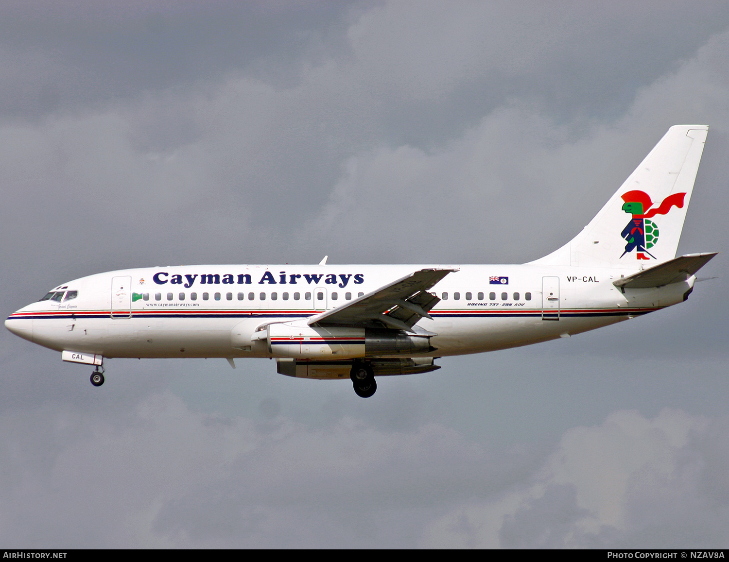 Aircraft Photo of VP-CAL | Boeing 737-205/Adv | Cayman Airways | AirHistory.net #779045