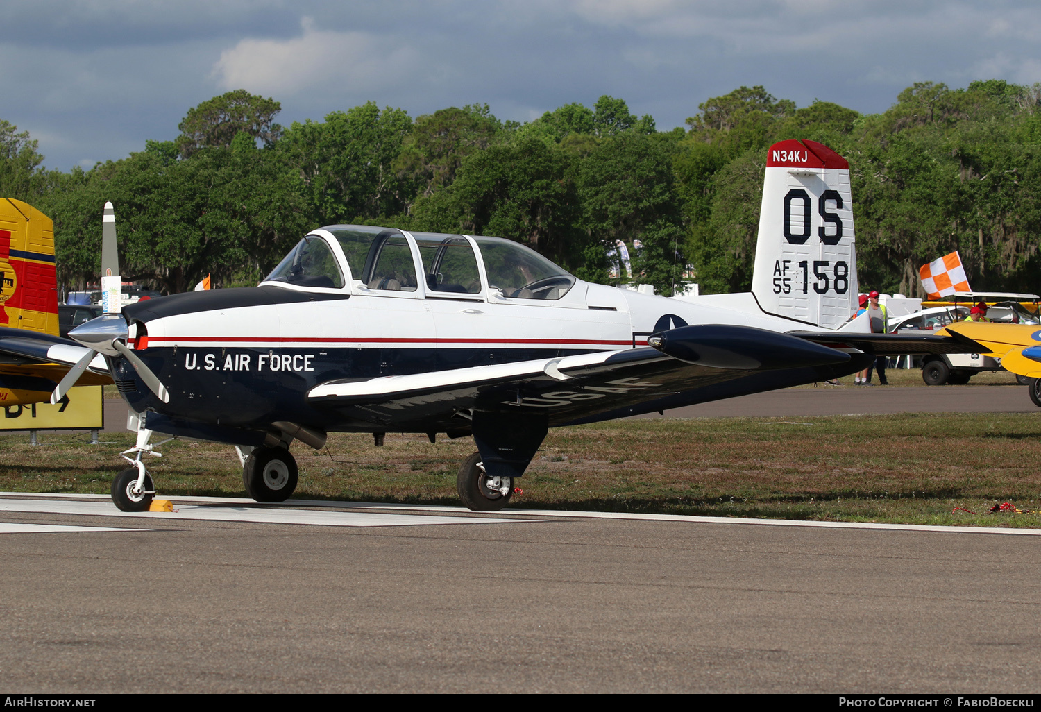 Aircraft Photo of N34KJ / 55-158 | Beech T-34A Mentor | USA - Air Force | AirHistory.net #779065