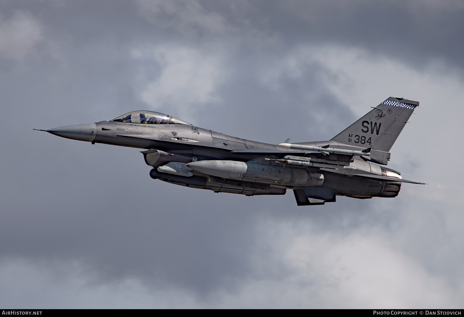 Aircraft Photo of 91-0384 / AF91-384 | Lockheed F-16CM Fighting Falcon | USA - Air Force | AirHistory.net #779206