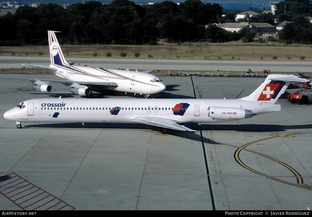 Aircraft Photo of HB-INW | McDonnell Douglas MD-82 (DC-9-82) | Crossair | AirHistory.net #779283