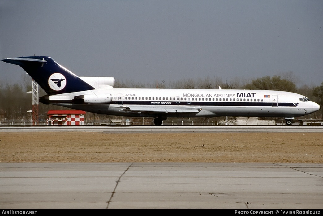 Aircraft Photo of JU-1036 | Boeing 727-281/Adv | MIAT Mongolian Airlines | AirHistory.net #779317
