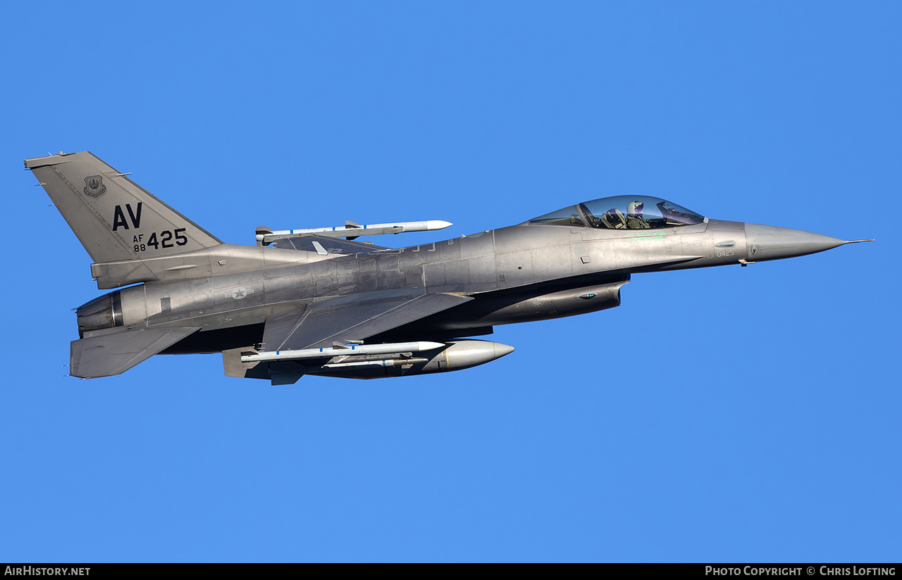 Aircraft Photo of 88-0425 / AF88-425 | General Dynamics F-16C Fighting Falcon | USA - Air Force | AirHistory.net #779338