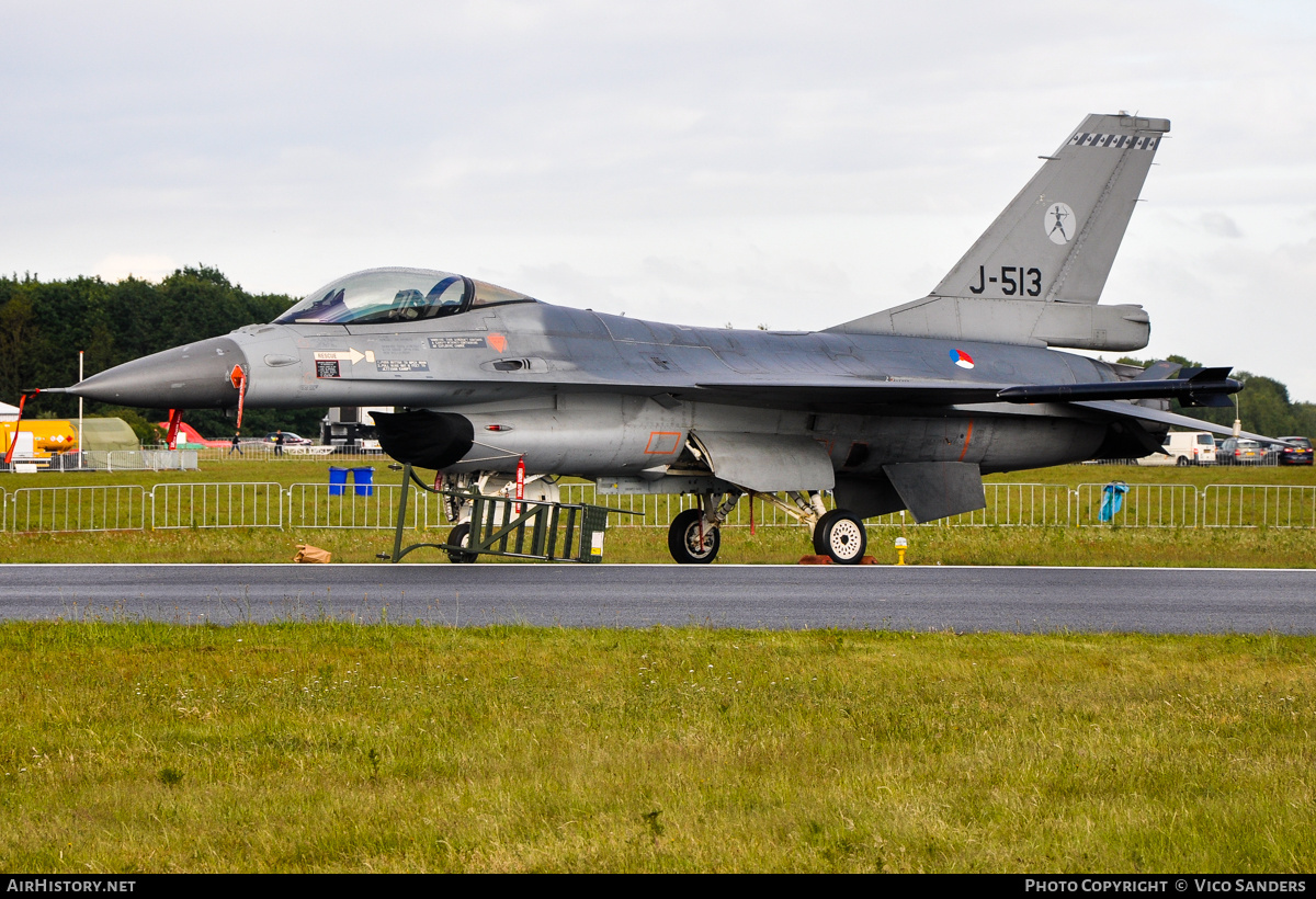 Aircraft Photo of J-513 | General Dynamics F-16AM Fighting Falcon | Netherlands - Air Force | AirHistory.net #779467