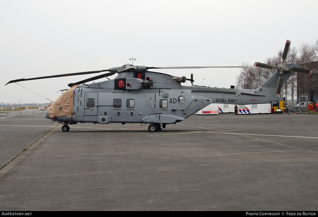 Aircraft Photo of ZJ995 | AgustaWestland EH101-512 Merlin HC4A | UK - Navy | AirHistory.net #779553