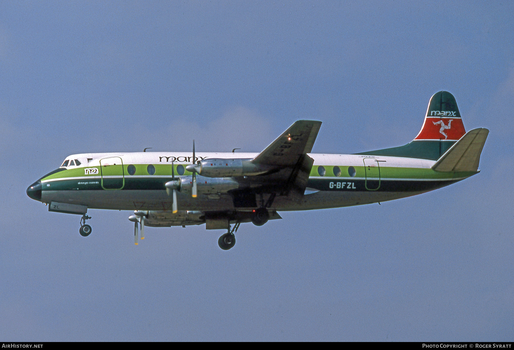 Aircraft Photo of G-BFZL | Vickers 836 Viscount | Manx Airlines | AirHistory.net #779586