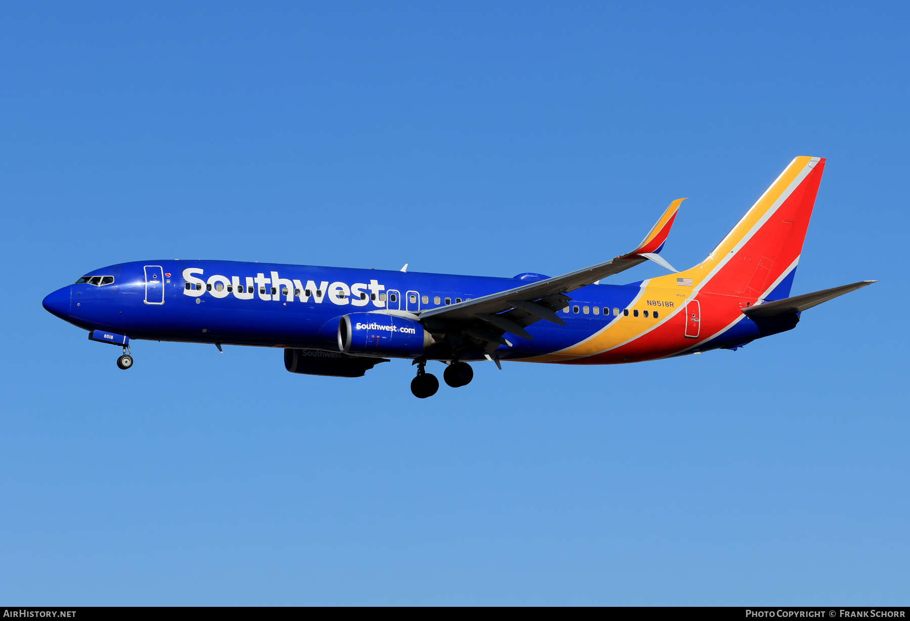 Aircraft Photo of N8518R | Boeing 737-800 | Southwest Airlines | AirHistory.net #779676