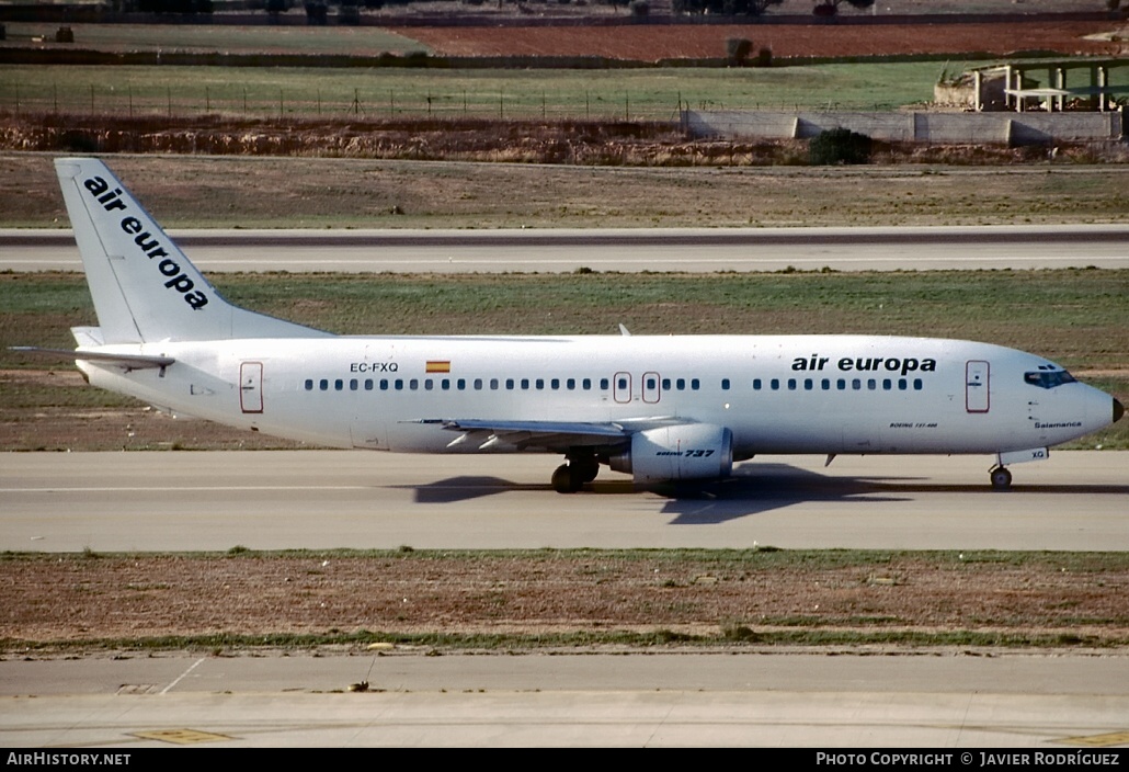 Aircraft Photo of EC-FXQ | Boeing 737-4Q8 | Air Europa | AirHistory.net #779682