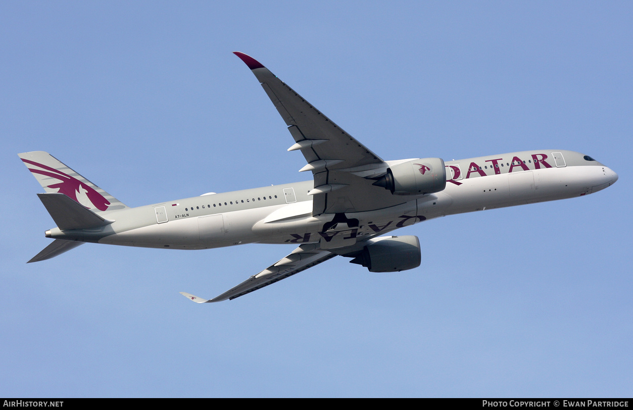 Aircraft Photo of A7-ALN | Airbus A350-941 | Qatar Airways | AirHistory.net #779761