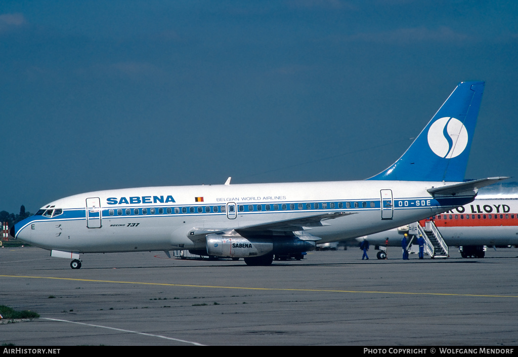 Aircraft Photo of OO-SDE | Boeing 737-229/Adv | Sabena | AirHistory.net #779778