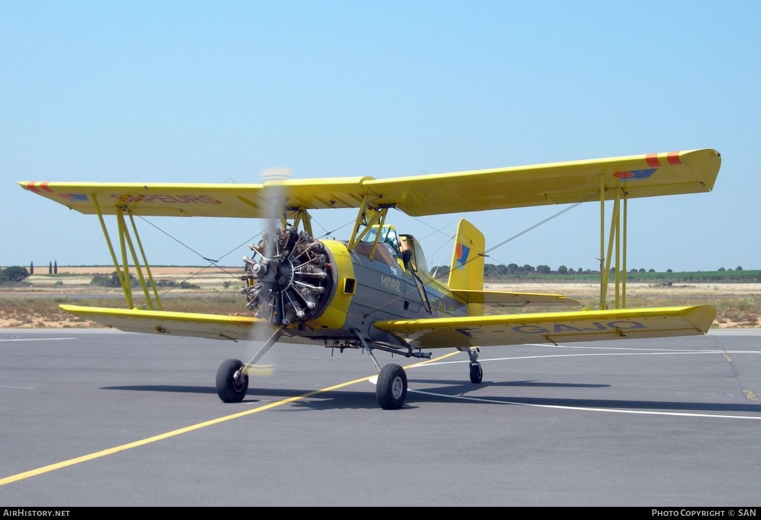 Aircraft Photo of F-GAJQ | Grumman G-164A Ag-Cat | Midair | AirHistory.net #779786