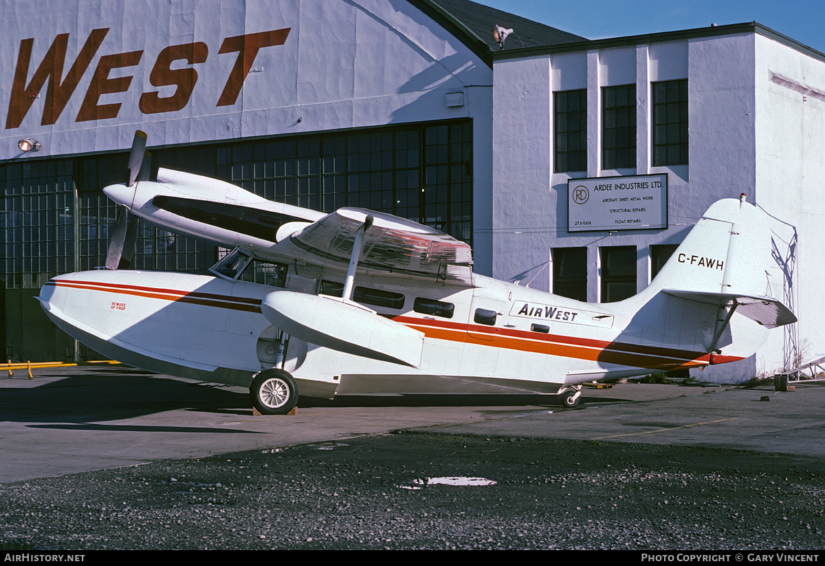 Aircraft Photo of C-FAWH | McKinnon G-21C Turbo Goose | AirWest Airlines | AirHistory.net #779804