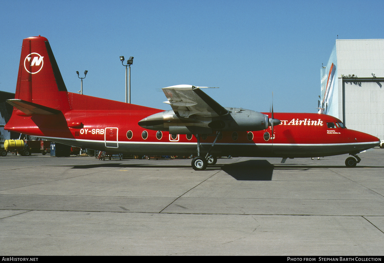 Aircraft Photo of OY-SRB | Fokker F27-600 Friendship | Northwest Airlink | AirHistory.net #779811