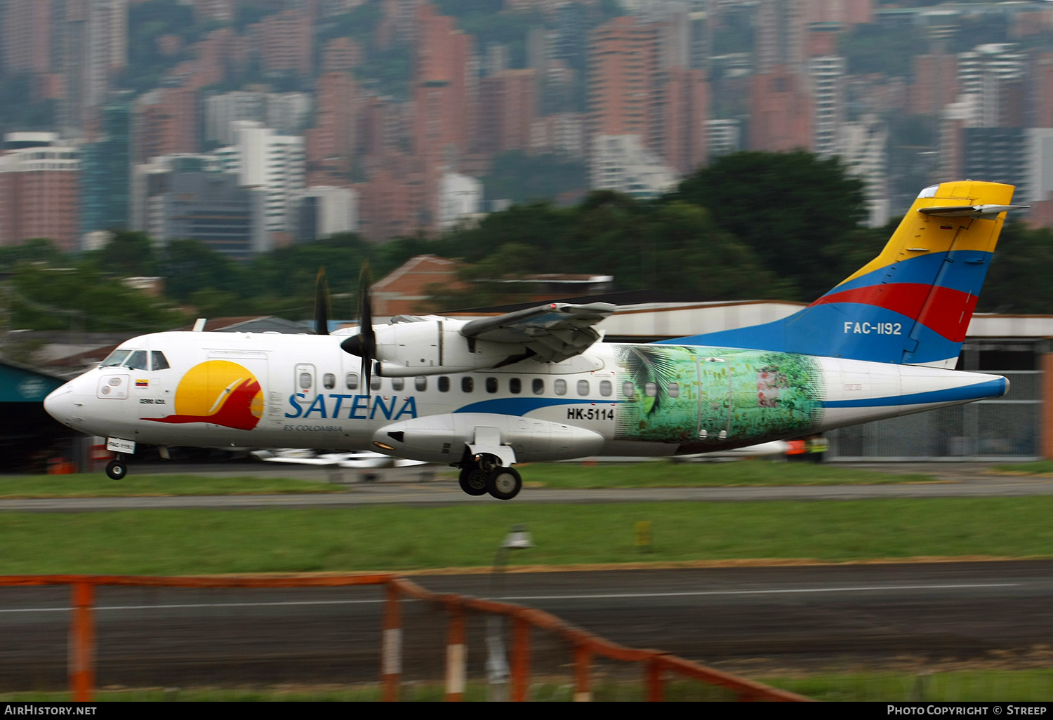 Aircraft Photo of HK-5114 / FAC-1192 | ATR ATR-42-600 | Colombia - Satena | AirHistory.net #779839