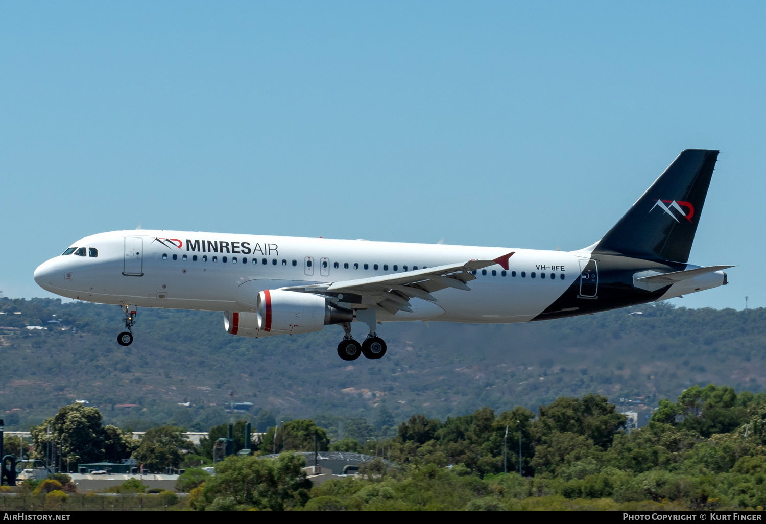 Aircraft Photo of VH-8FE | Airbus A320-214 | MinRes Air - Mineral Resources | AirHistory.net #779956