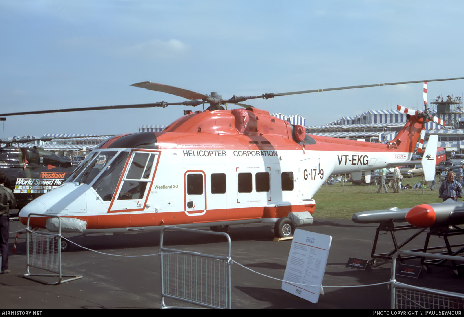 Aircraft Photo of VT-EKG / G-17-9 | Westland WG-30-100-60 | Helicopter Corporation | AirHistory.net #780002