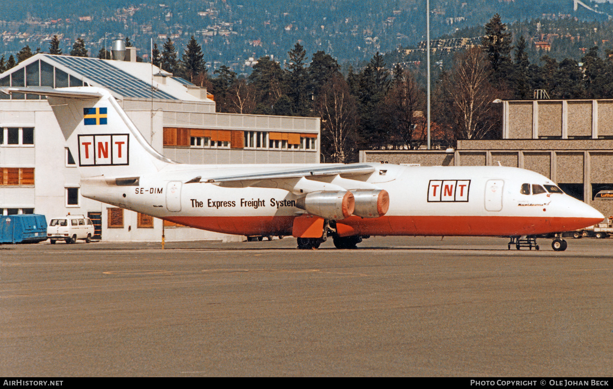 Aircraft Photo of SE-DIM | British Aerospace BAe-146-300QT Quiet Trader | TNT Express | AirHistory.net #780009