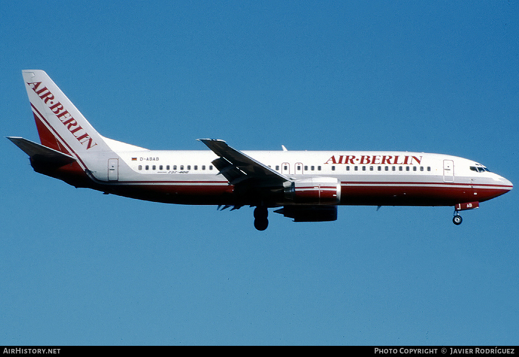 Aircraft Photo of D-ABAB | Boeing 737-4K5 | Air Berlin | AirHistory.net #780052