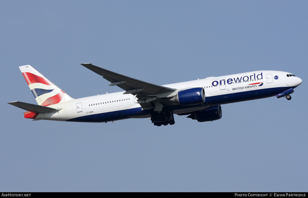 Aircraft Photo of G-YMME | Boeing 777-236/ER | British Airways | AirHistory.net #780097