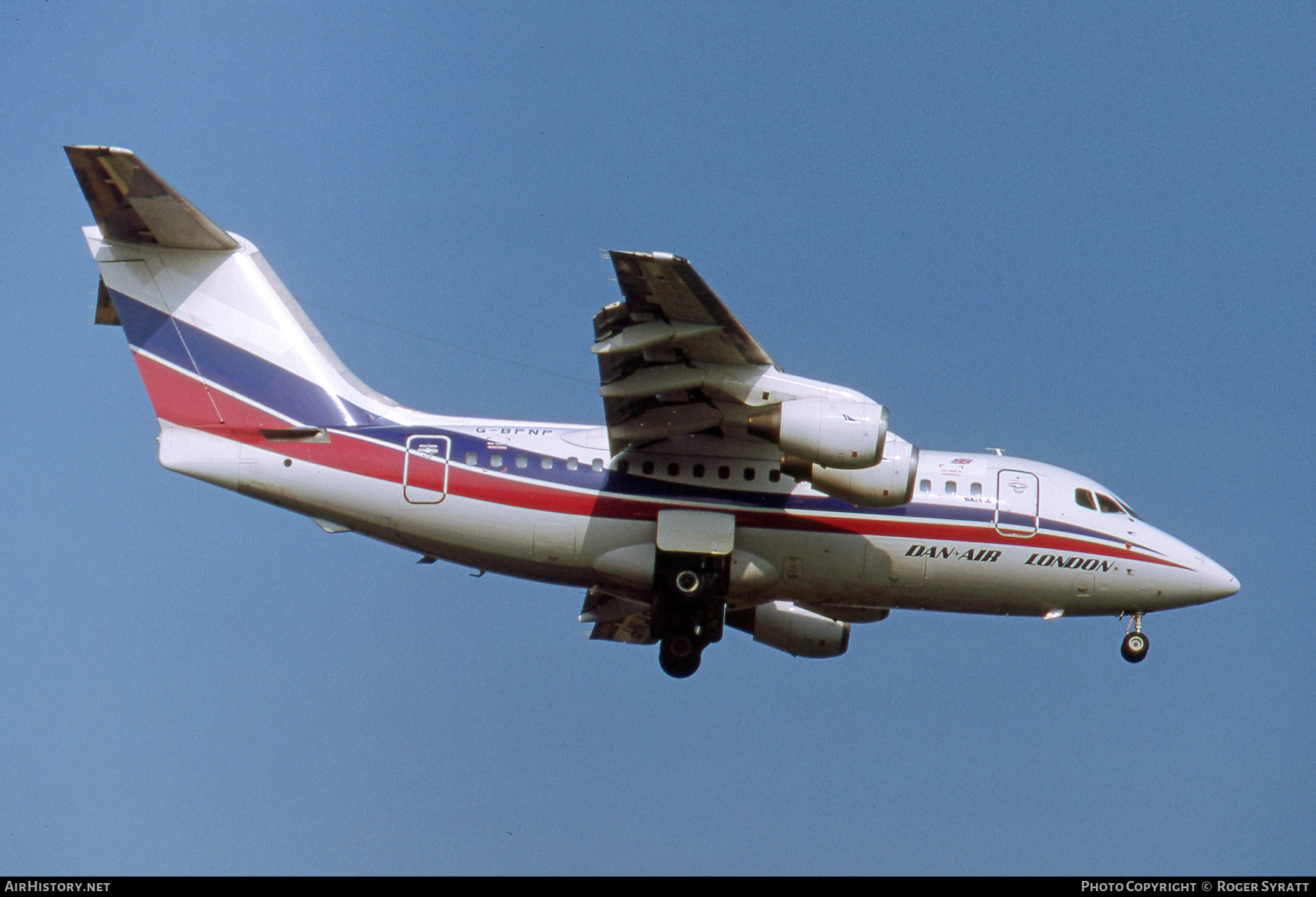 Aircraft Photo of G-BPNP | British Aerospace BAe-146-100 | Dan-Air London | AirHistory.net #780103