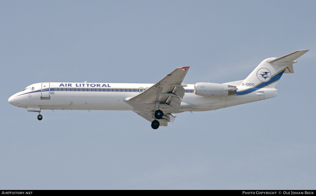 Aircraft Photo of F-GIDQ | Fokker 100 (F28-0100) | Air Littoral | AirHistory.net #780112