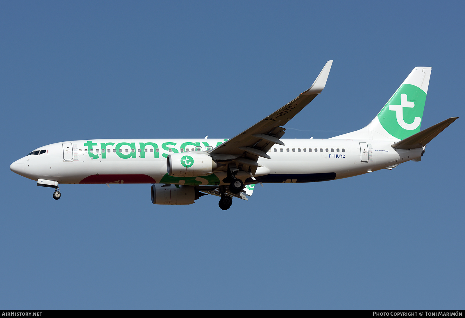 Aircraft Photo of F-HUYC | Boeing 737-800 | Transavia | AirHistory.net #780147