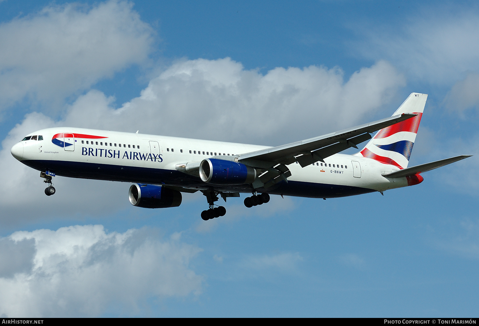 Aircraft Photo of G-BNWY | Boeing 767-336/ER | British Airways | AirHistory.net #780151