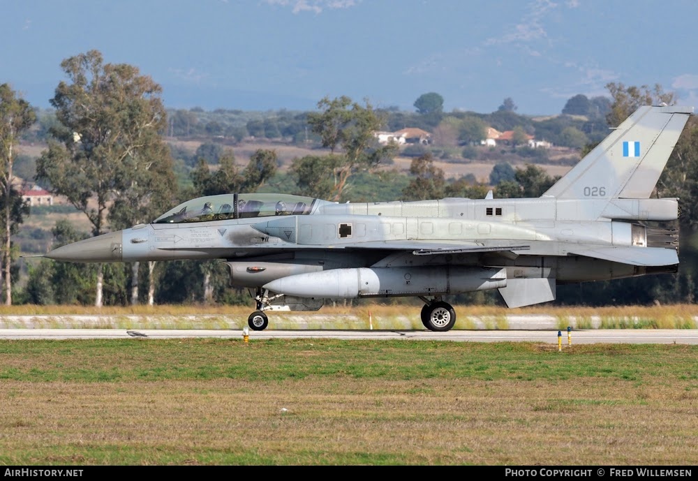 Aircraft Photo of 026 | Lockheed Martin F-16D Fighting Falcon | Greece - Air Force | AirHistory.net #780160