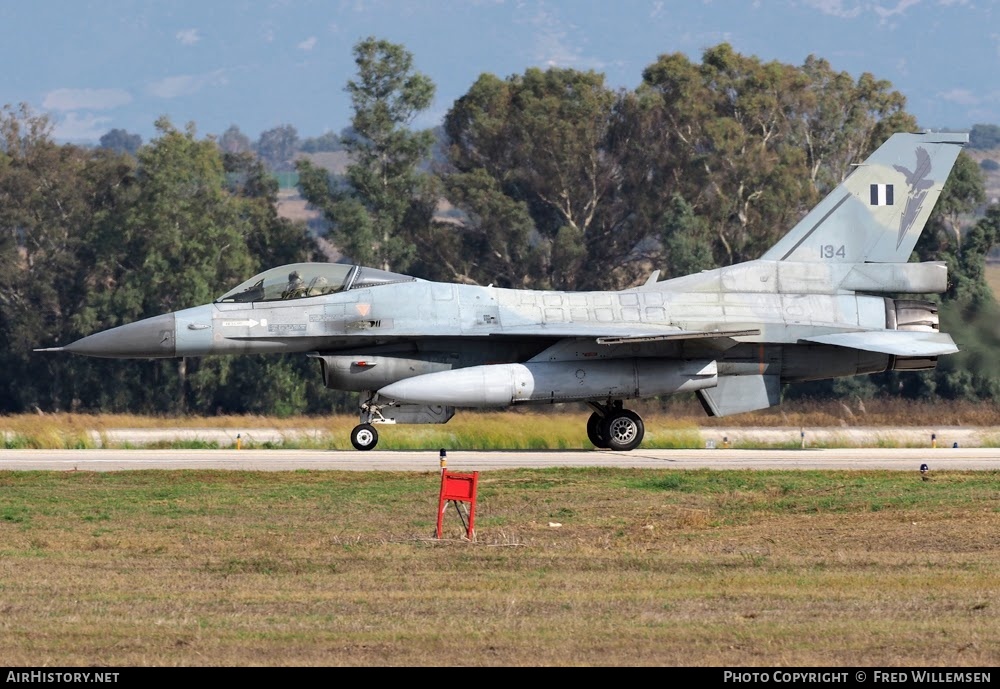 Aircraft Photo of 134 | General Dynamics F-16C Fighting Falcon | Greece - Air Force | AirHistory.net #780171