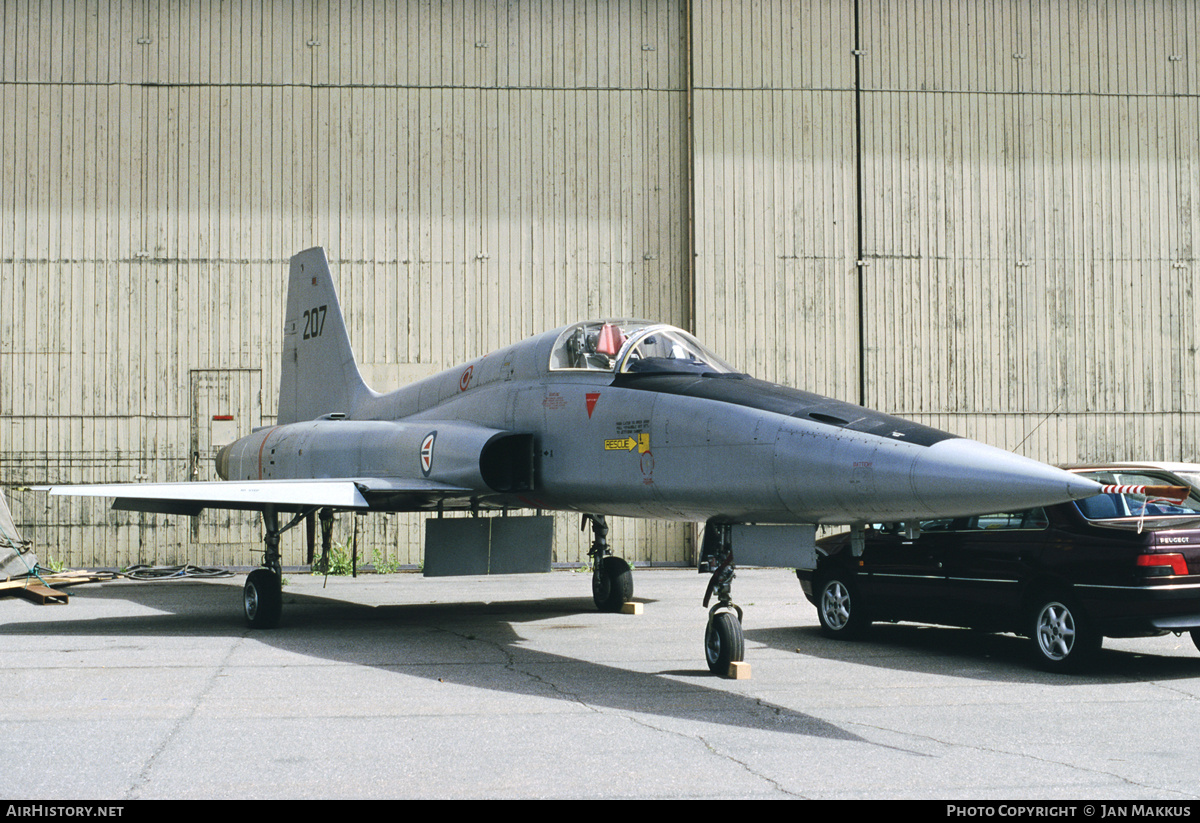 Aircraft Photo of 207 | Northrop F-5A Freedom Fighter | Norway - Air Force | AirHistory.net #780290