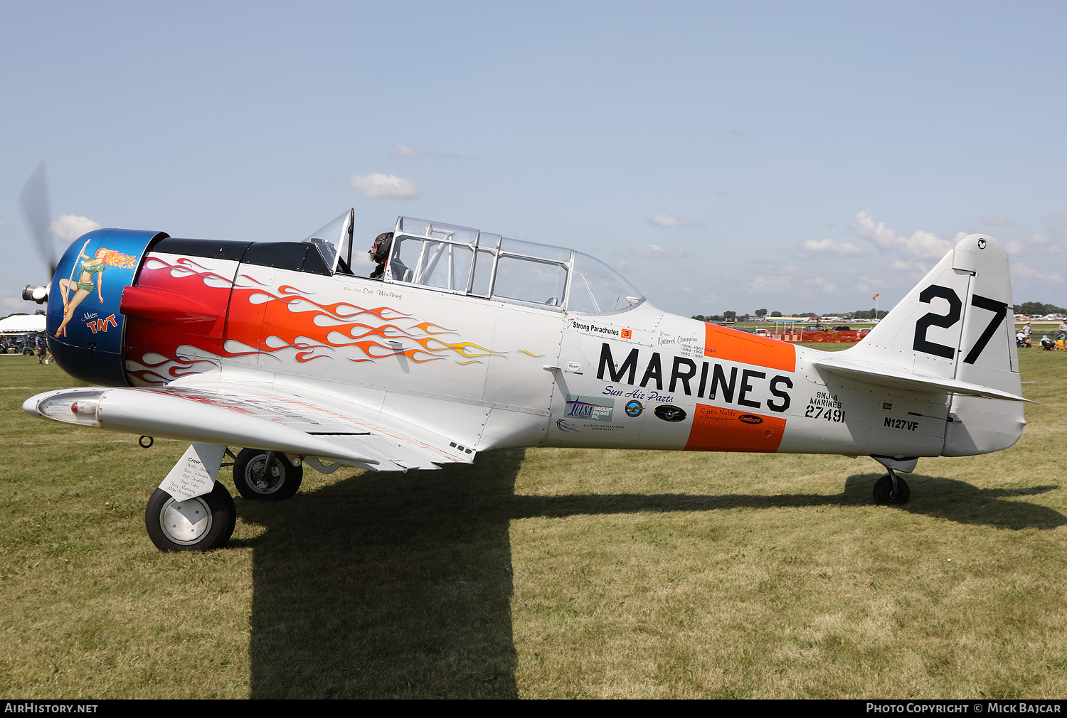Aircraft Photo of N127VF / 27491 | North American SNJ-4 Texan | USA - Marines | AirHistory.net #780464